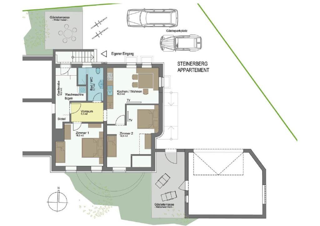 Steinerberg Appartement Sankt Johann in Tirol Ngoại thất bức ảnh